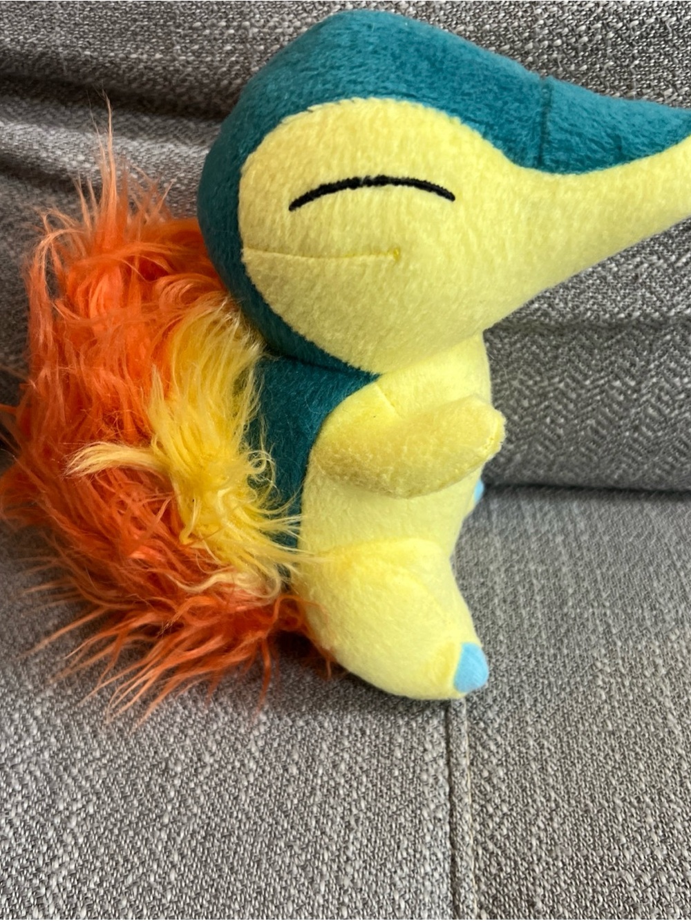 Tomy 2014 Pokemon Cyndaquil Plush Stuffed Toy 7" - Pre-Owned
